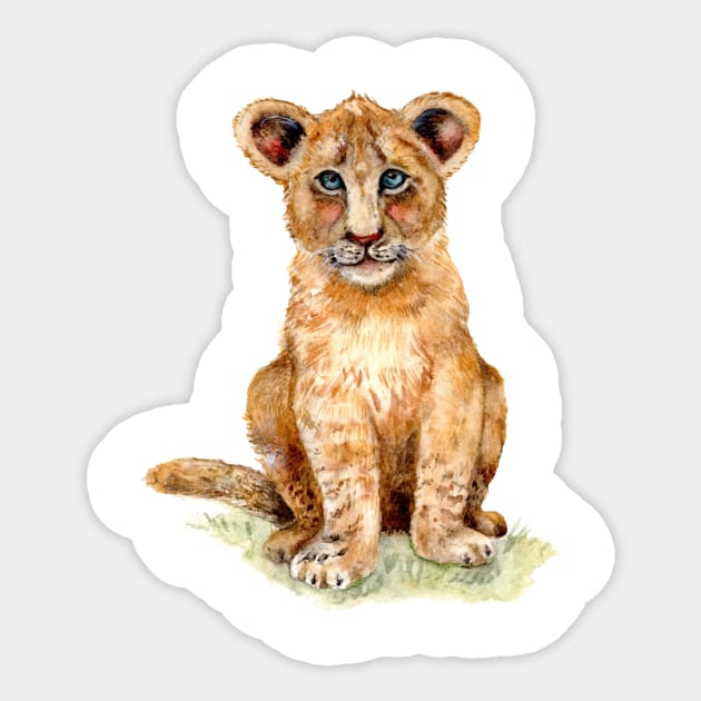 Baby lion Sticker by Goosi